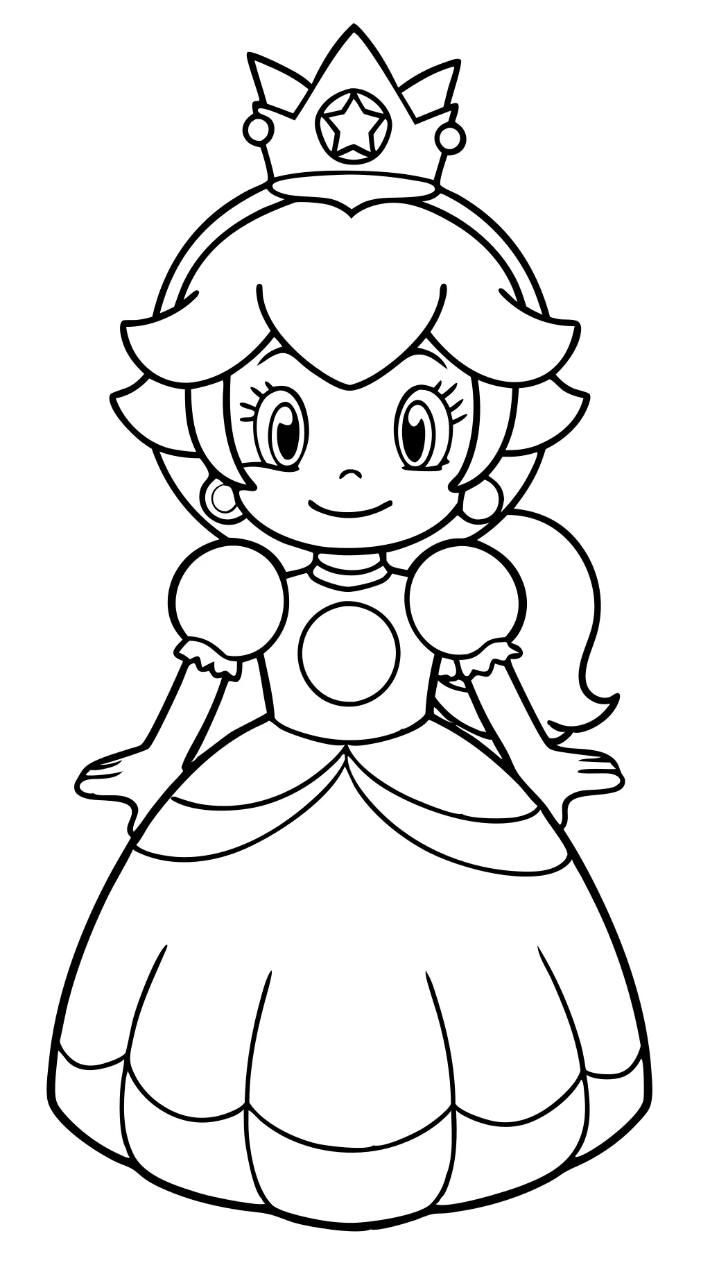 free princess peach coloring pages